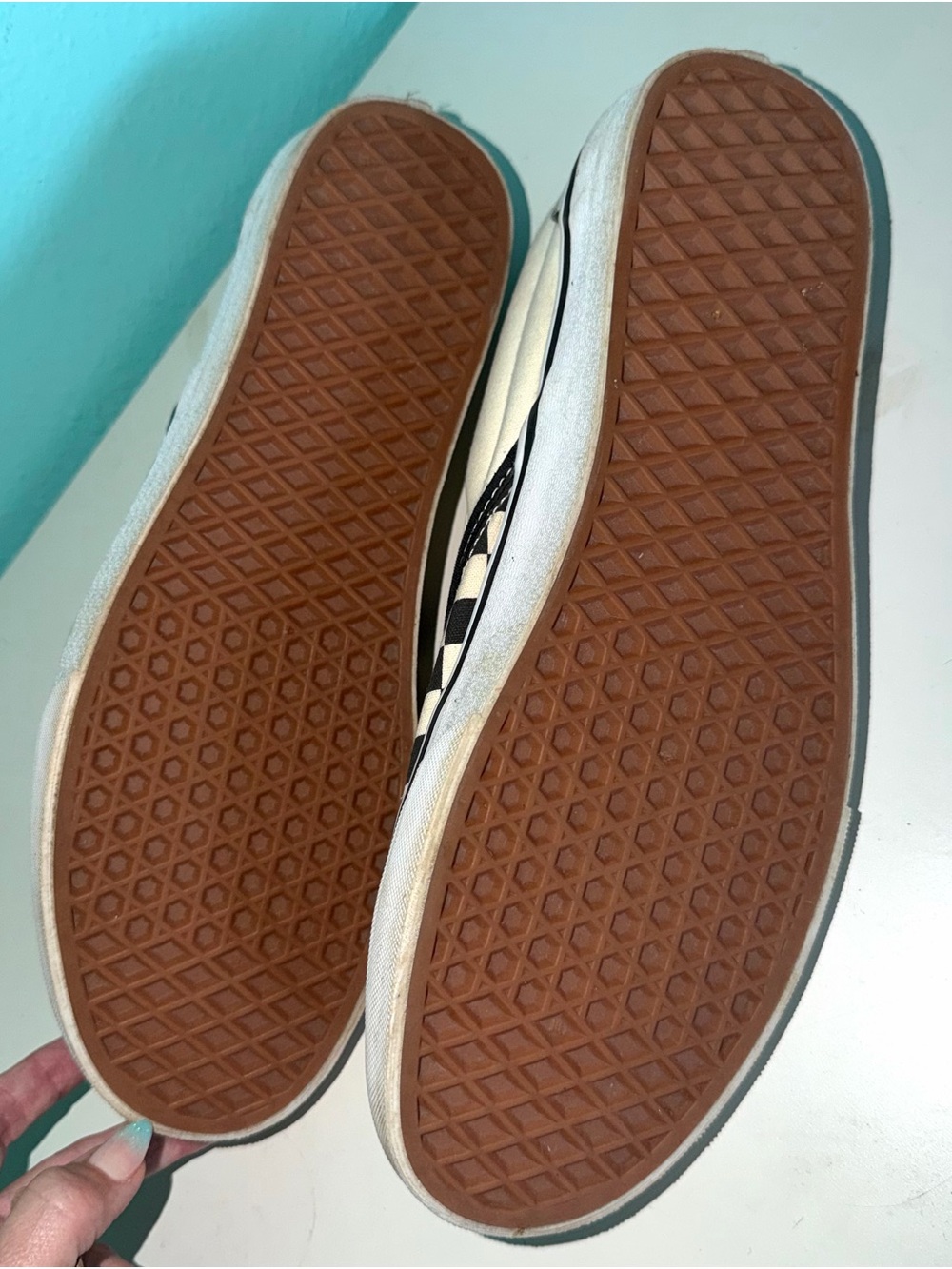 Vans Slip-On Checkerboard Sneakers - Black & White - Picture 2 of 3